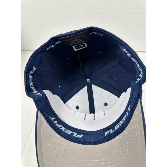 Mercedes Benz Embroidered Logo Flexfit Baseball Cap Navy Blue L XL - Picture 5 of 8